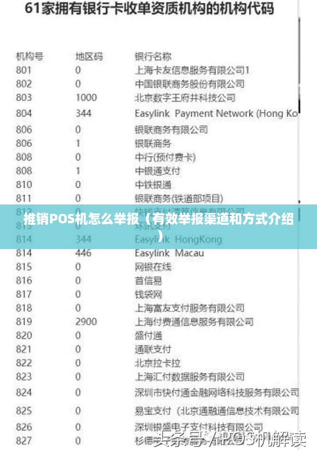 推销POS机怎么举报（有效举报渠道和方式介绍）