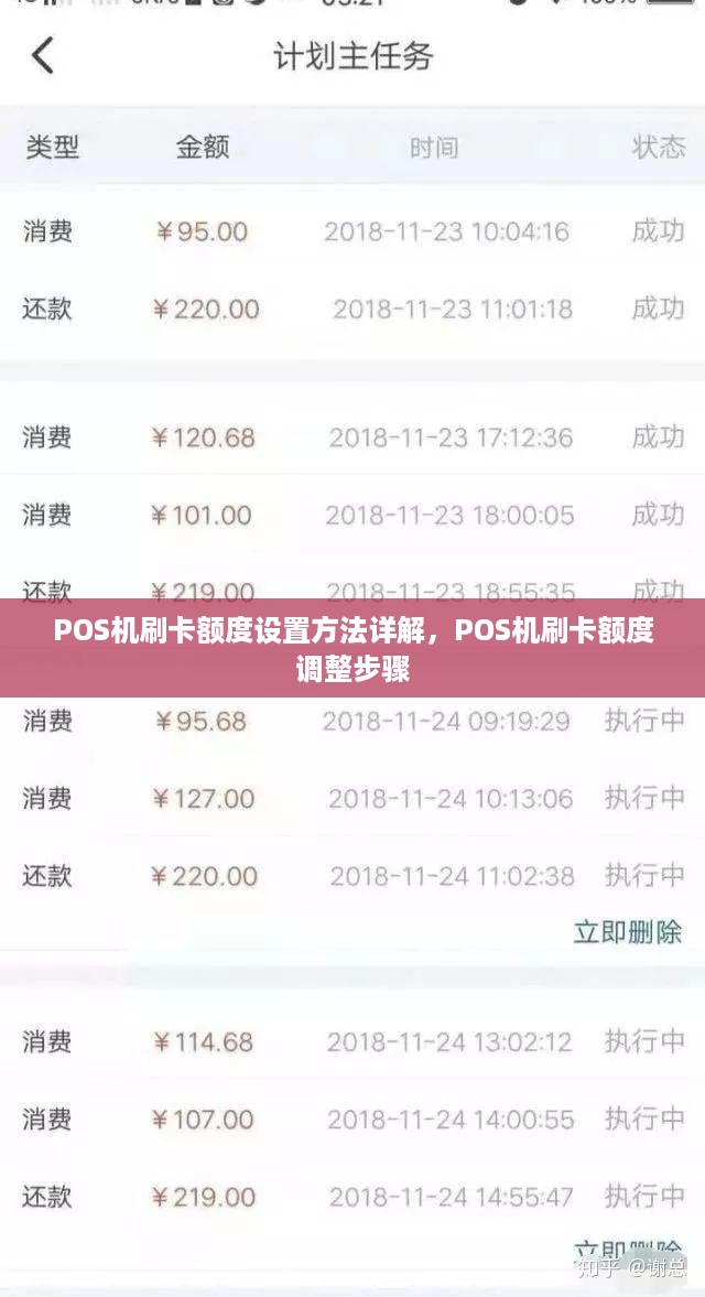 POS机刷卡额度设置方法详解，POS机刷卡额度调整步骤