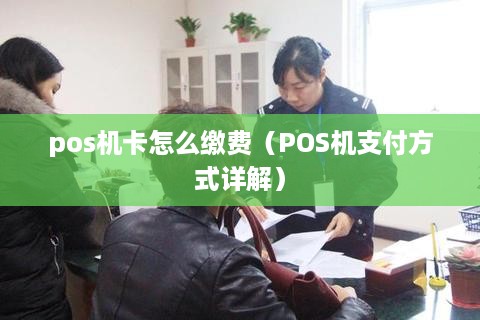 pos机卡怎么缴费（POS机支付方式详解）