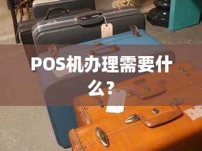 POS机办理需要什么？