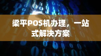 梁平POS机办理，一站式解决方案