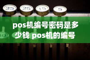 pos机编号密码是多少钱 pos机的编号