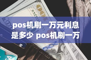 pos机刷一万元利息是多少 pos机刷一万银行挣多少