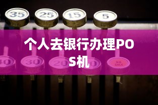 个人去银行办理POS机