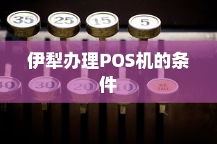 伊犁办理POS机的条件