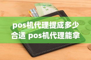 pos机代理提成多少合适 pos机代理能拿几个点