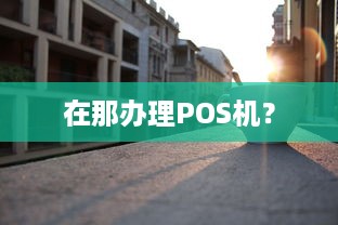 在那办理POS机？