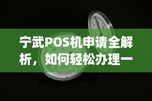 宁武POS机申请全解析，如何轻松办理一台适合自己的POS机