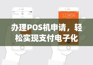 办理POS机申请，轻松实现支付电子化