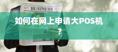 如何在网上申请大POS机？