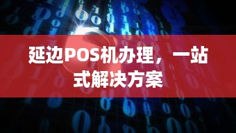 延边POS机办理，一站式解决方案