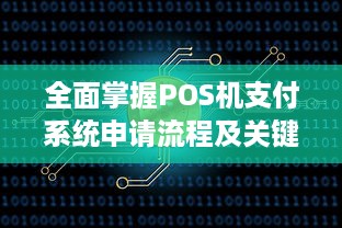 全面掌握POS机支付系统申请流程及关键要点