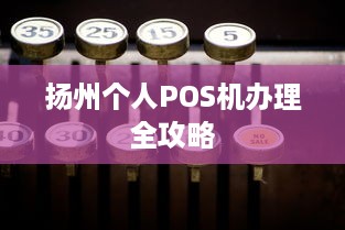 扬州个人POS机办理全攻略