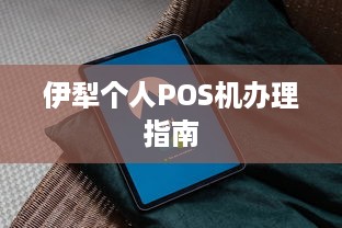 伊犁个人POS机办理指南