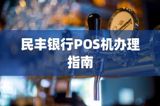 民丰银行POS机办理指南