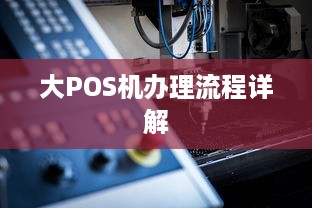 大POS机办理流程详解