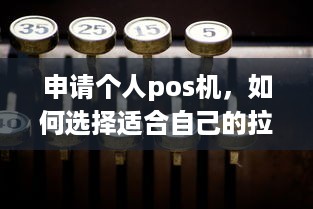 申请个人pos机，如何选择适合自己的拉卡拉品牌？