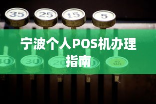 宁波个人POS机办理指南