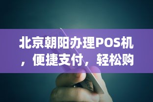 北京朝阳办理POS机，便捷支付，轻松购物