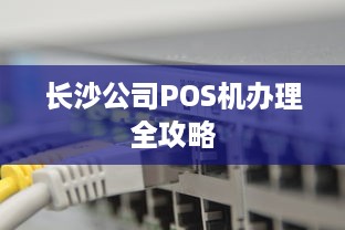 长沙公司POS机办理全攻略