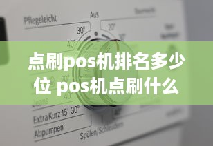 点刷pos机排名多少位 pos机点刷什么意思