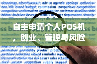 自主申请个人POS机，创业、管理与风险的全面解析