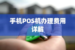 手机POS机办理费用详解