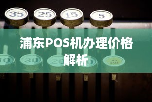 浦东POS机办理价格解析