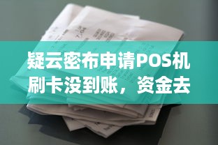 疑云密布申请POS机刷卡没到账，资金去向成谜