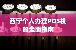 西宁个人办理POS机的全面指南