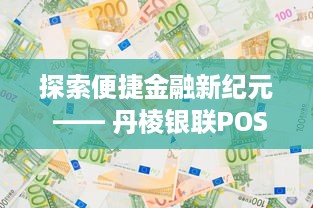 探索便捷金融新纪元 —— 丹棱银联POS机申请全指南