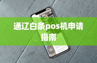 通辽白条pos机申请指南