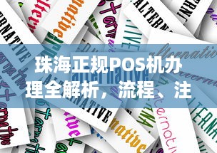 珠海正规POS机办理全解析，流程、注意事项及选择建议