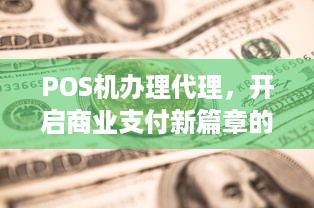 POS机办理代理，开启商业支付新篇章的机遇与挑战